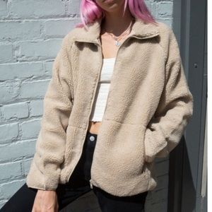 Brandy Melville willow shearling jacket